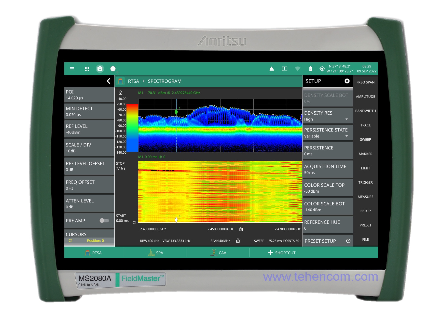 Anritsu MS2080A-0704 – handheld spectrum analyzer up to 4 GHz