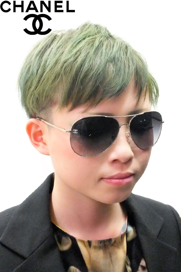 CHANEL】 ティアドロップサングラス / ブラック - TEKNOPOLICE