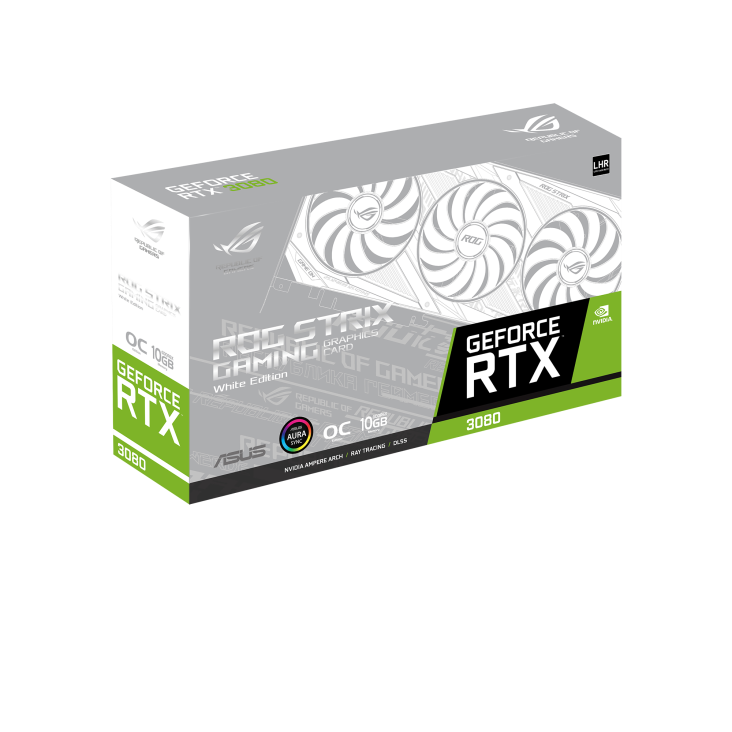 ROG-STRIX-RTX3080-O10G-WHITE-V2 - 3連ファン採用GeForce RTX™ 3080
