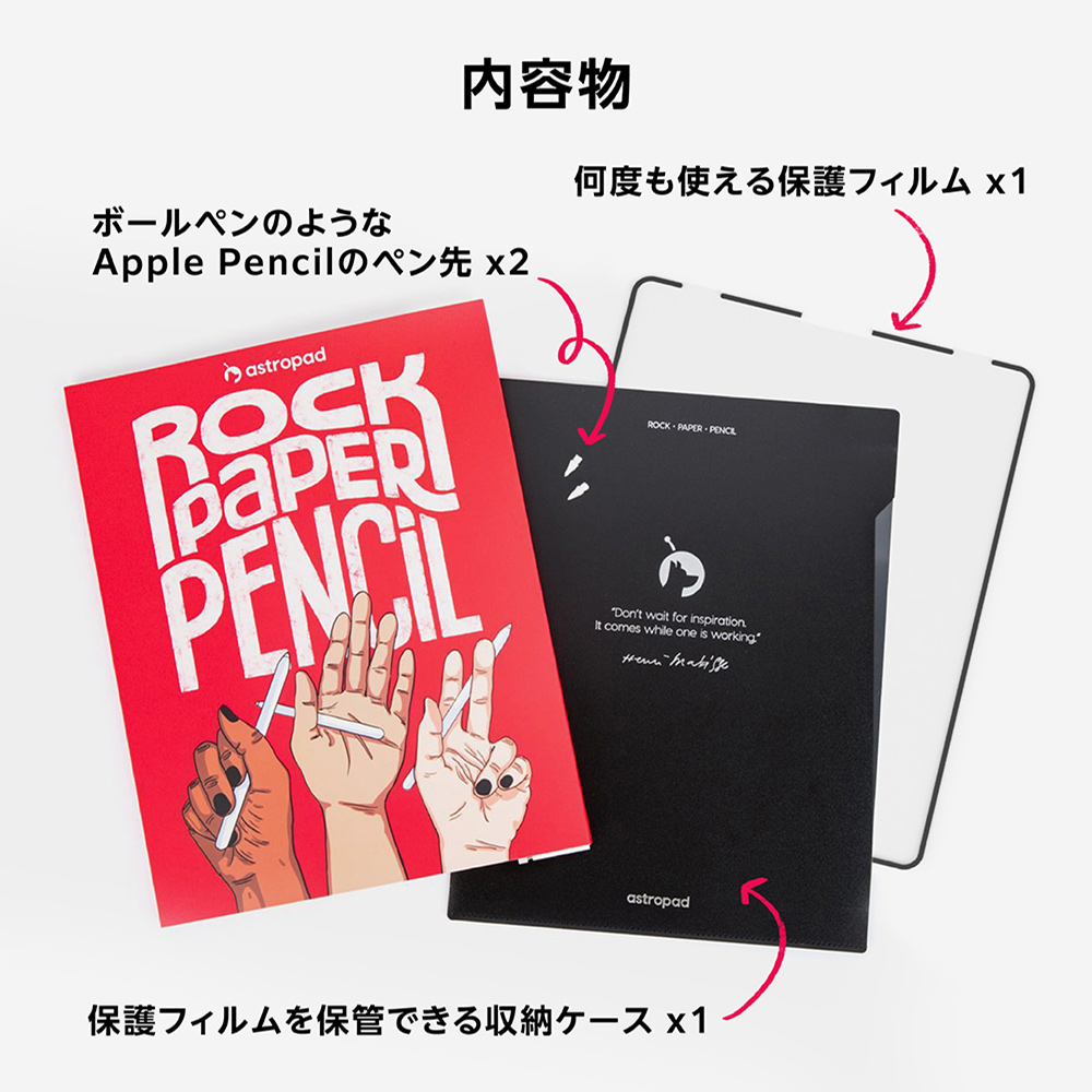 話題の最新iPad miniに対応した、紙の質感に変わる着脱自由な保護