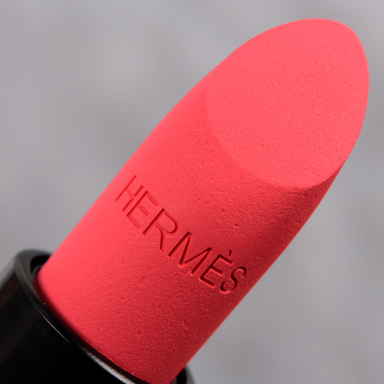 Hermes Rose Inoui (27) Rouge Matte Lipstick Review & Swatches
