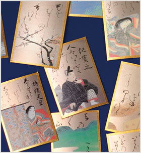 尾形光琳（琳派）の幻の「光琳かるた」/京都大石天狗堂/百人一首・花札
