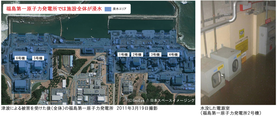 福島第一原子力発電所を襲った地震及び津波の規模と浸水状況｜福島第一