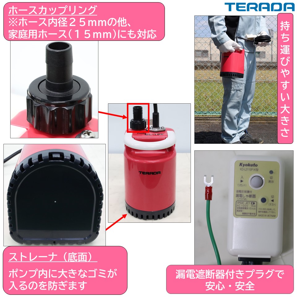 SL形（非自動）小型／最軽量 | 製品情報 | 寺田ポンプ製作所