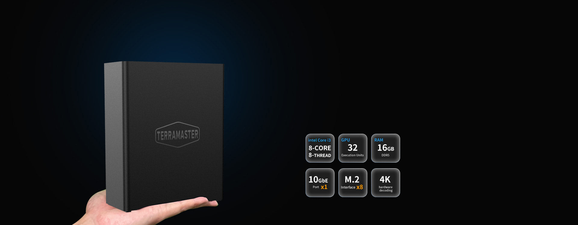 Terramaster F8 SSD Plus 8Bay 10GbE Port NAS – TerraMaster Official