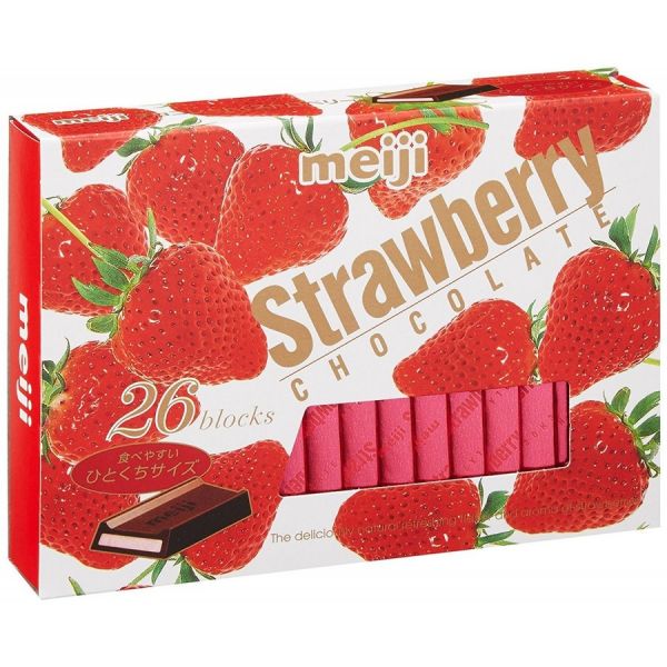 TESOLIFE特搜商城 MEIJI STRAWBERRY CHOCOLATE BOX FD-28