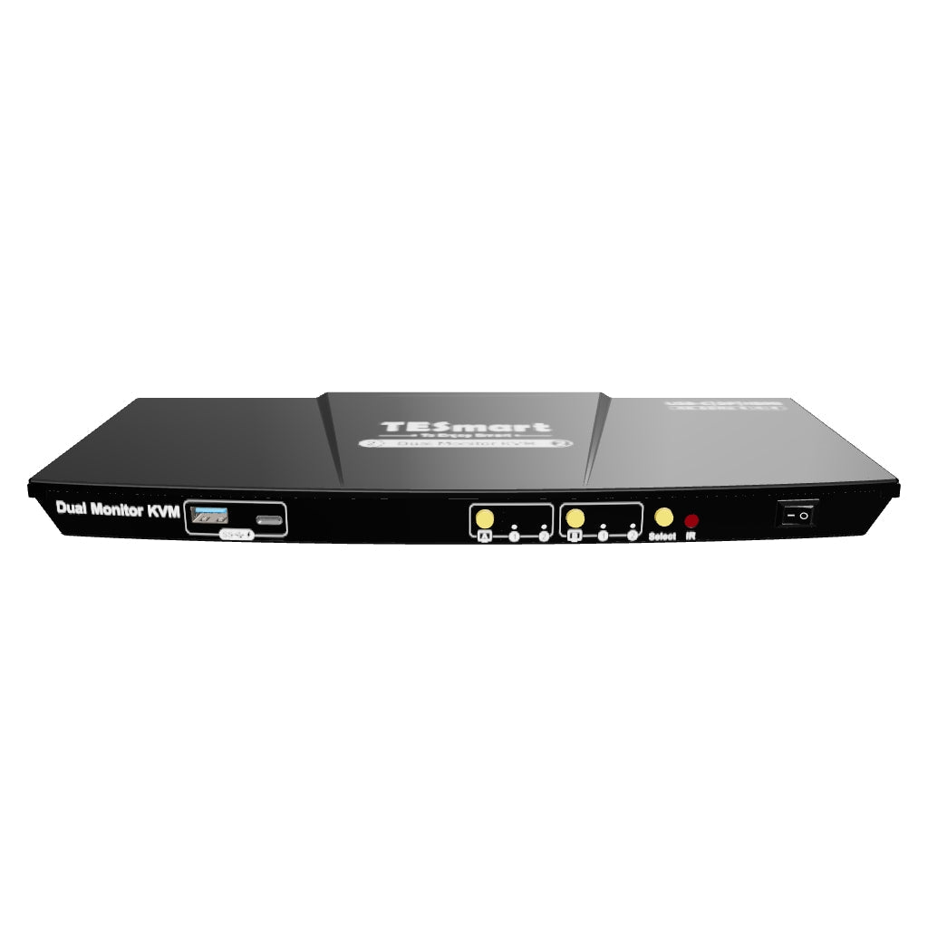 Dual 4K@60Hz Hybrid KVM Dock for 1 Laptop & 1 Desktop | TESmart