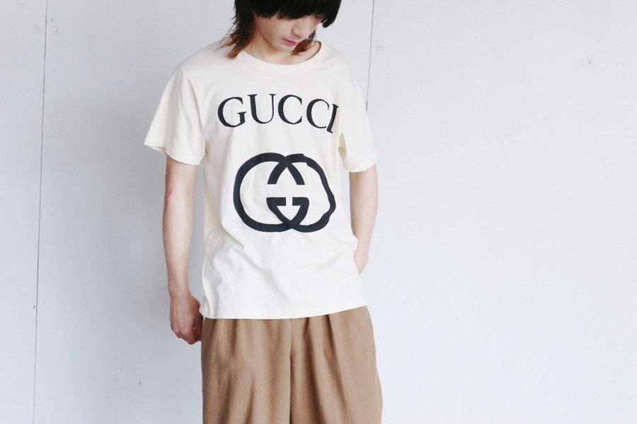 GUCCI（グッチ）インターロッキングプリントTシャツ』ハイブランドT