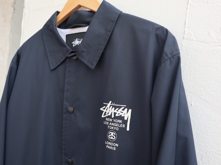 STUSSY/ステューシー】WORLD TOURコーチジャケット入荷いたしました