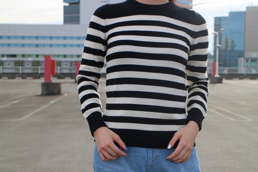 Saint Laurent Paris/サンローランパリ】ベーシックなボーダーニットの