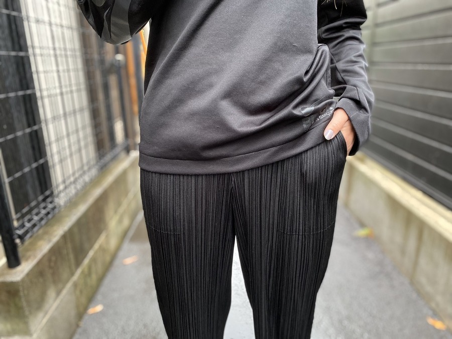 希少 極美品 プリーツプリーズ マルチカラー ワイドパンツ ガウチョ