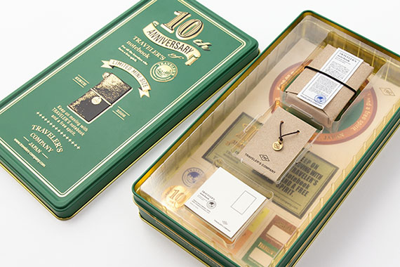 トラベラーズノート ミニ 10周年缶セット｜トラベラーズファクトリー