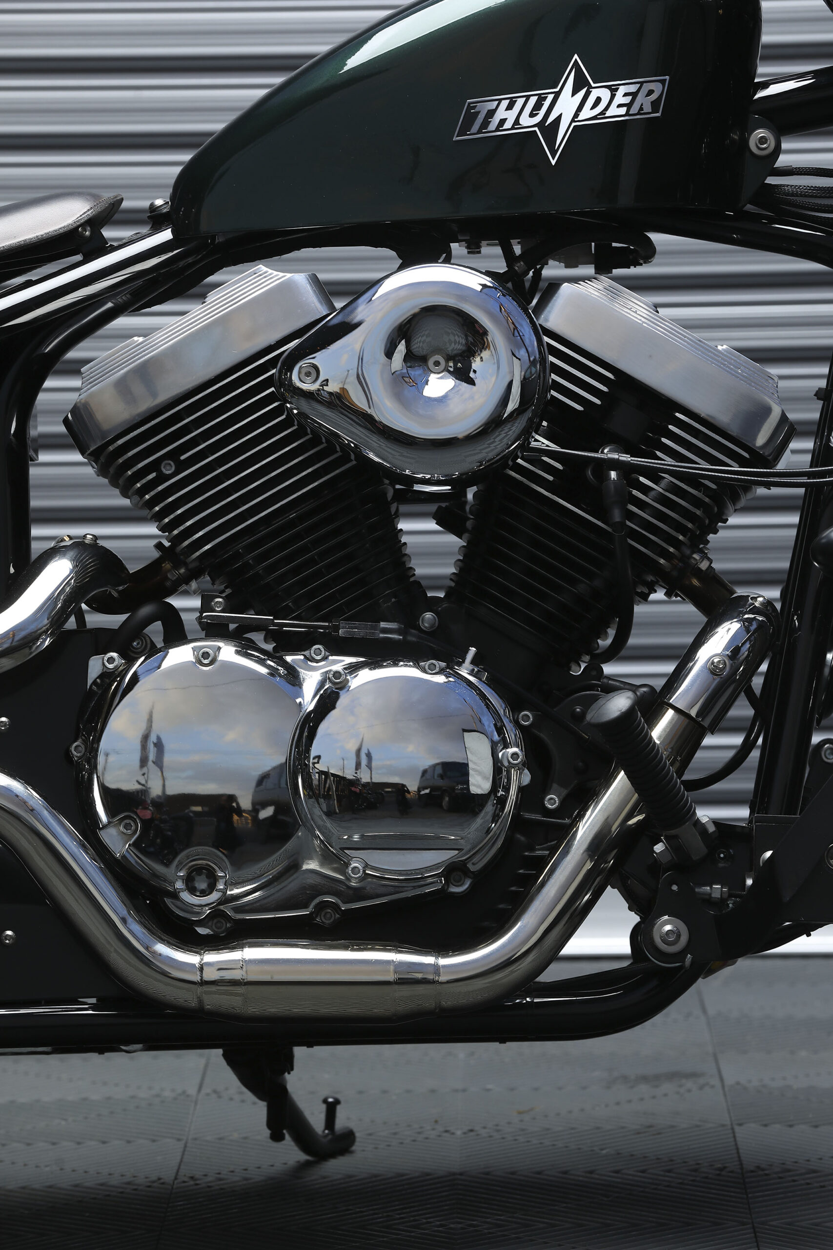 Hardtail Thunder250 detail - THUNDER MOTORCYCLES