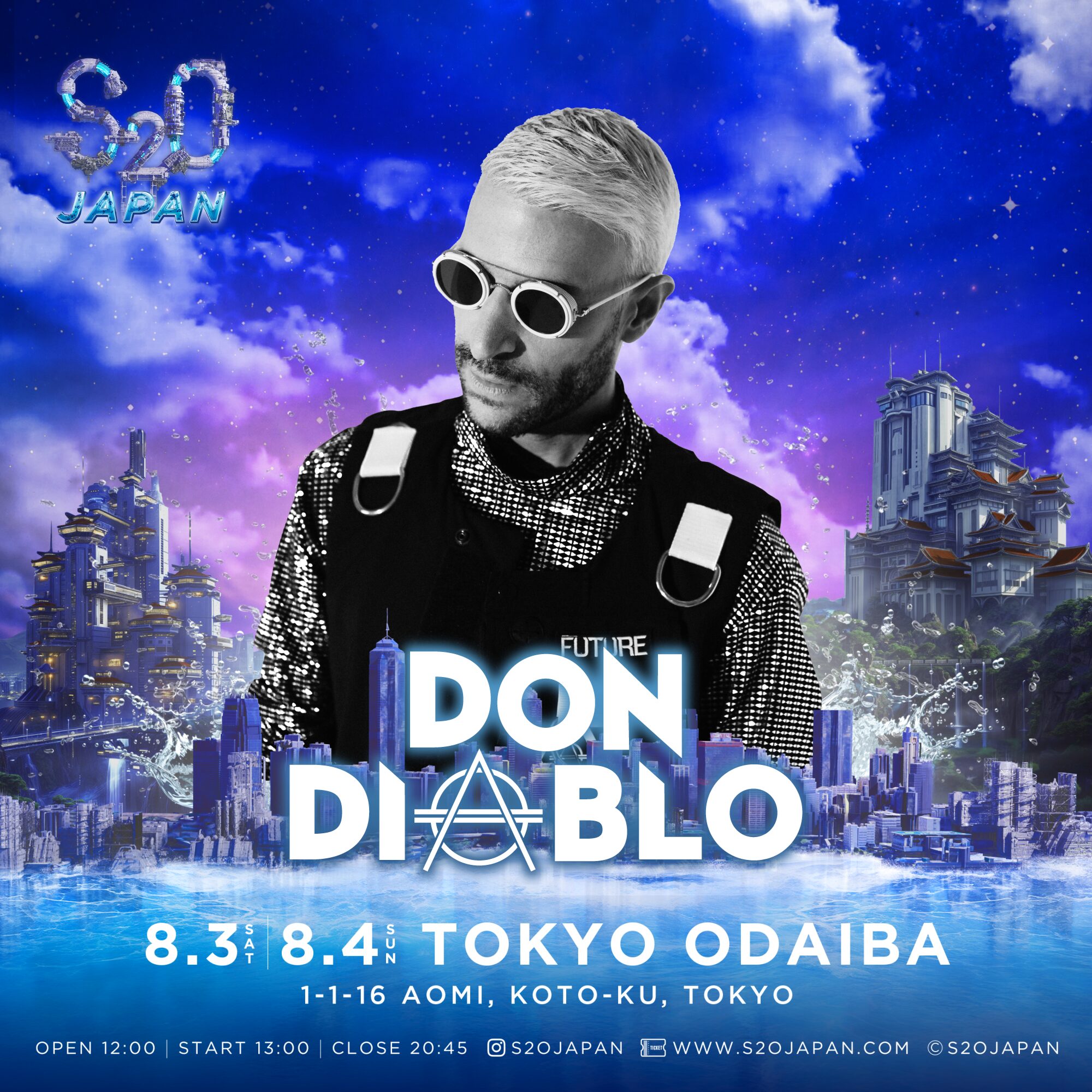 タイ発ずぶ濡れ音楽フェス「S2O JAPAN 2024」第1弾DJラインナップ発表