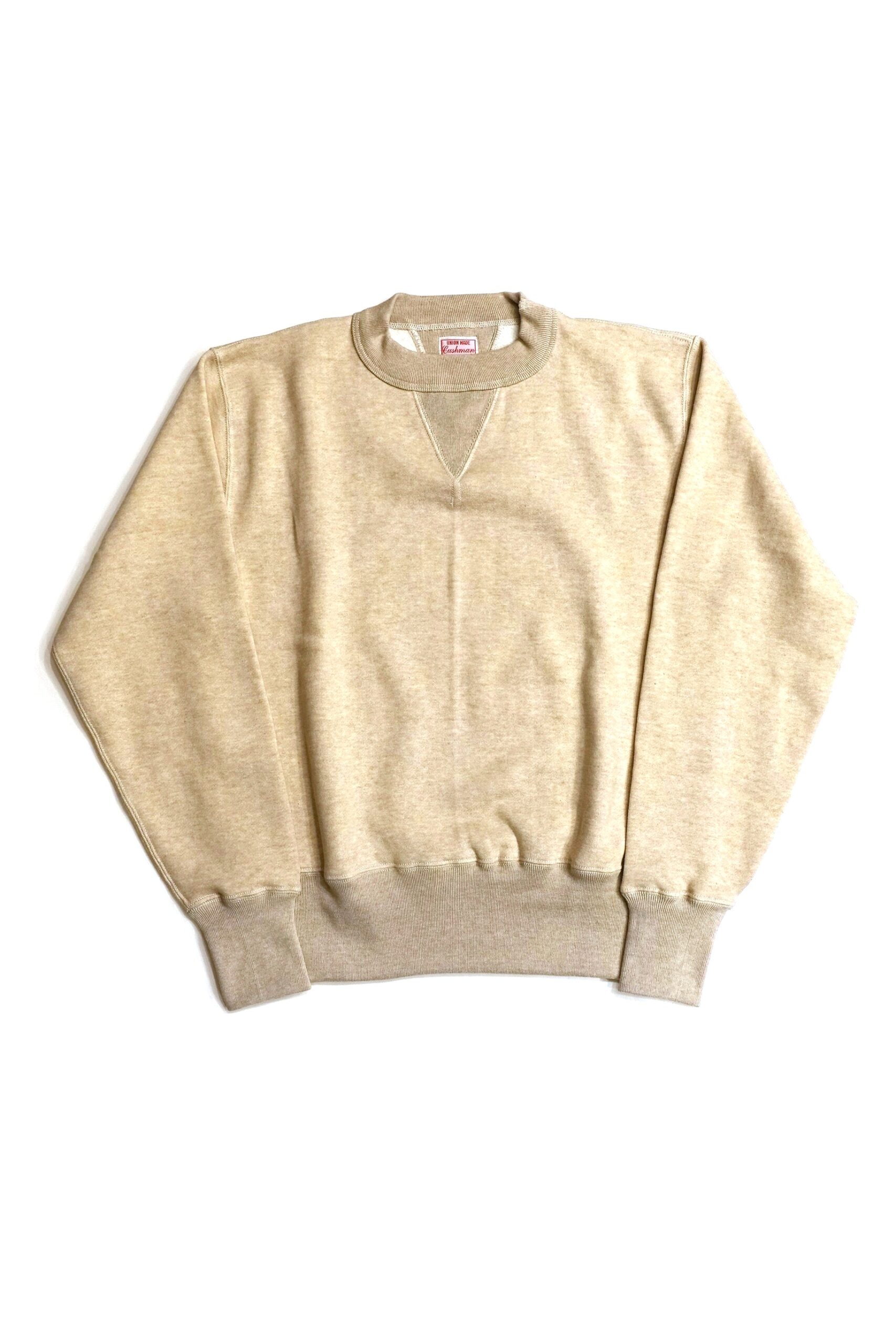 Cushman(クッシュマン) SET-IN SLEEVE SWEAT SHIRT #26901 / MIX BEIGE