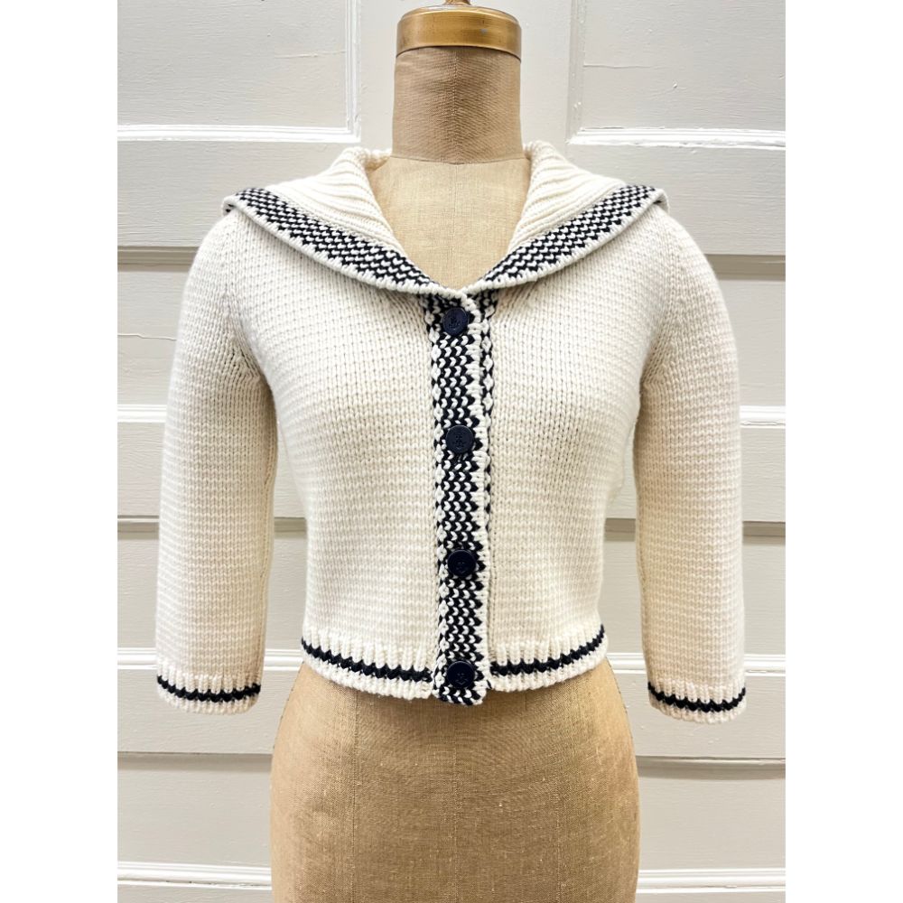 Dior 2021 Mariniere sailor cardigan - The Cat's Meow