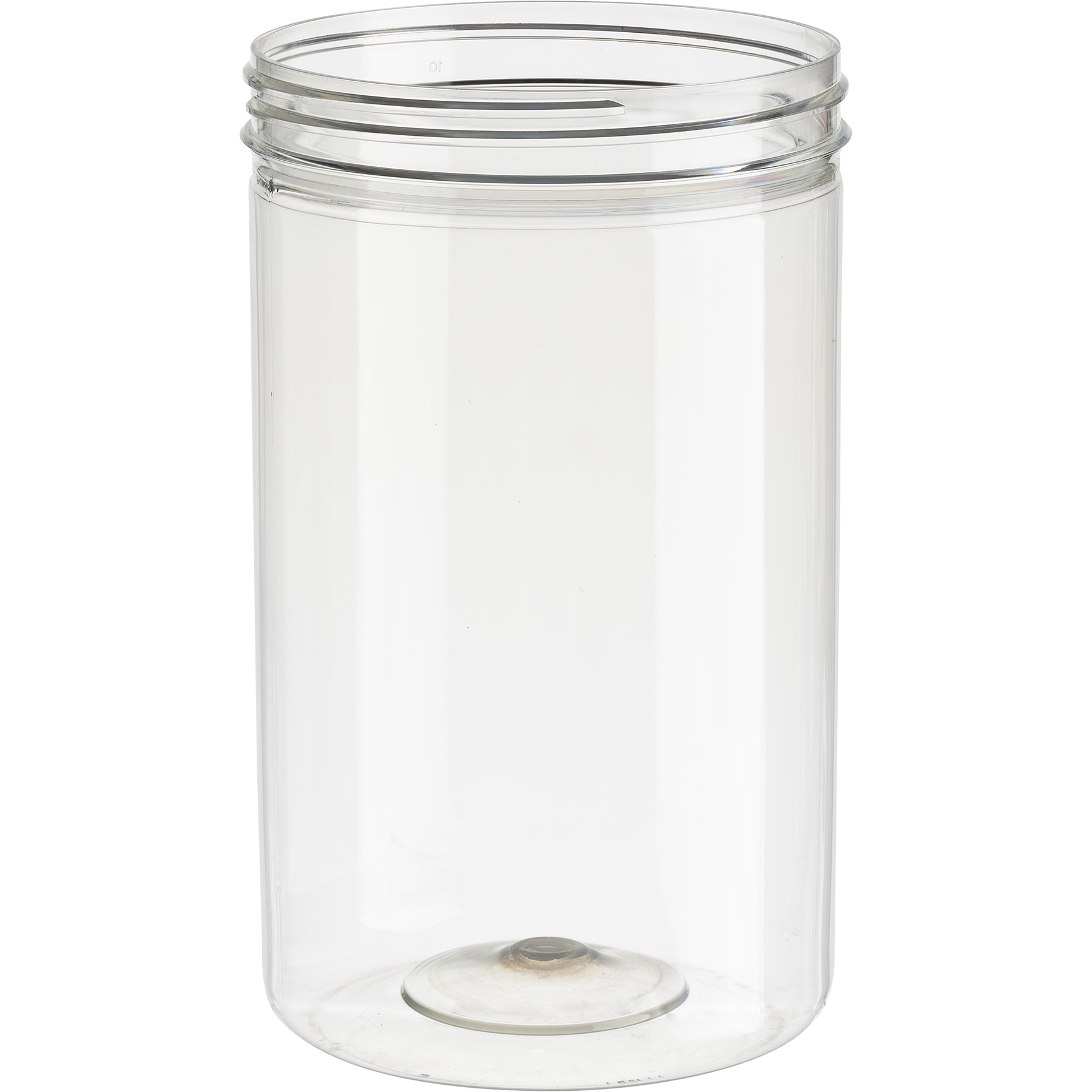 32 oz. Clear PET Plastic Wide Mouth Jar, 89mm 89-400, 104 Grams