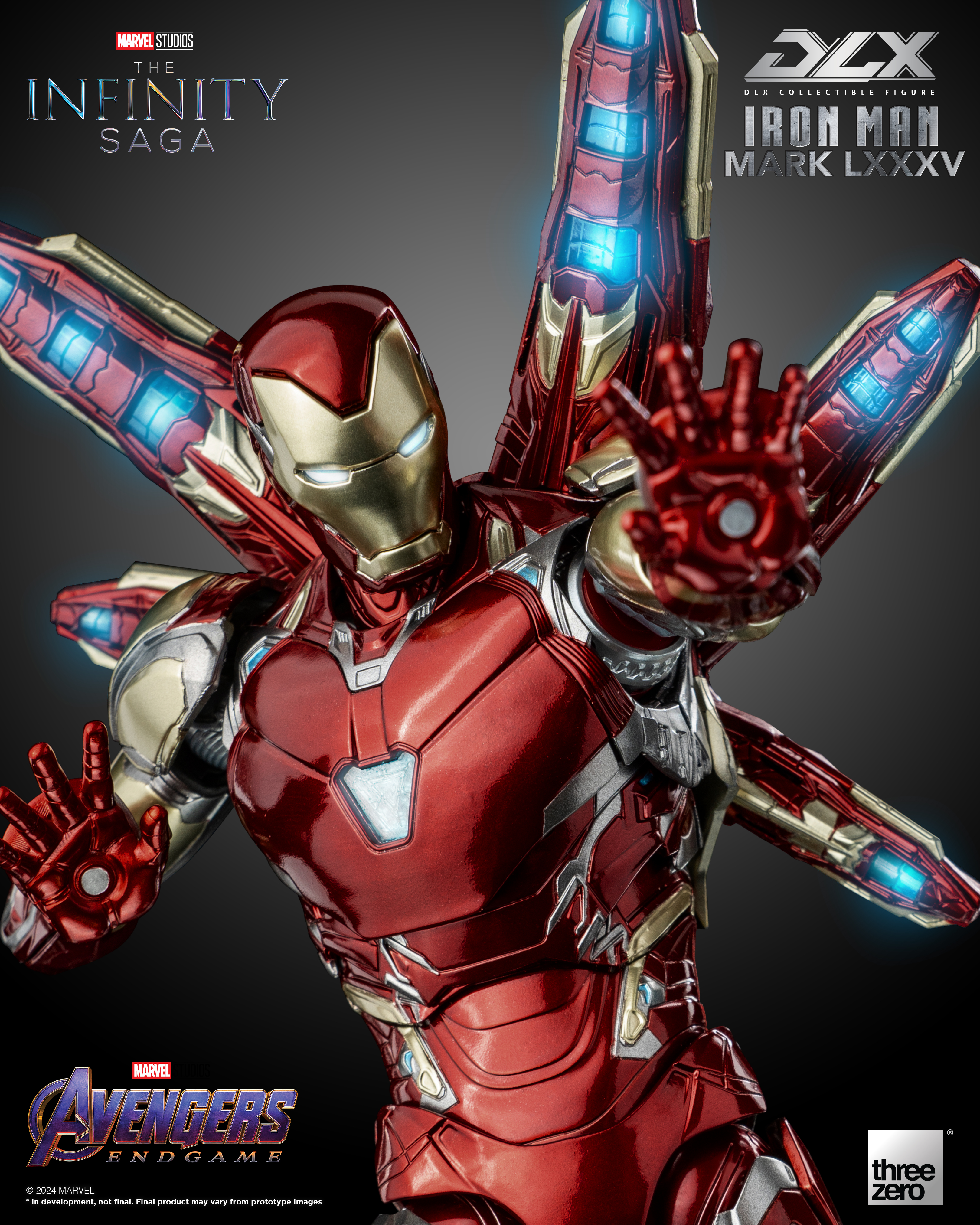 ThreeZero Avengers Infinity Saga 1/12 Scale DLX IRON MAN MK 85