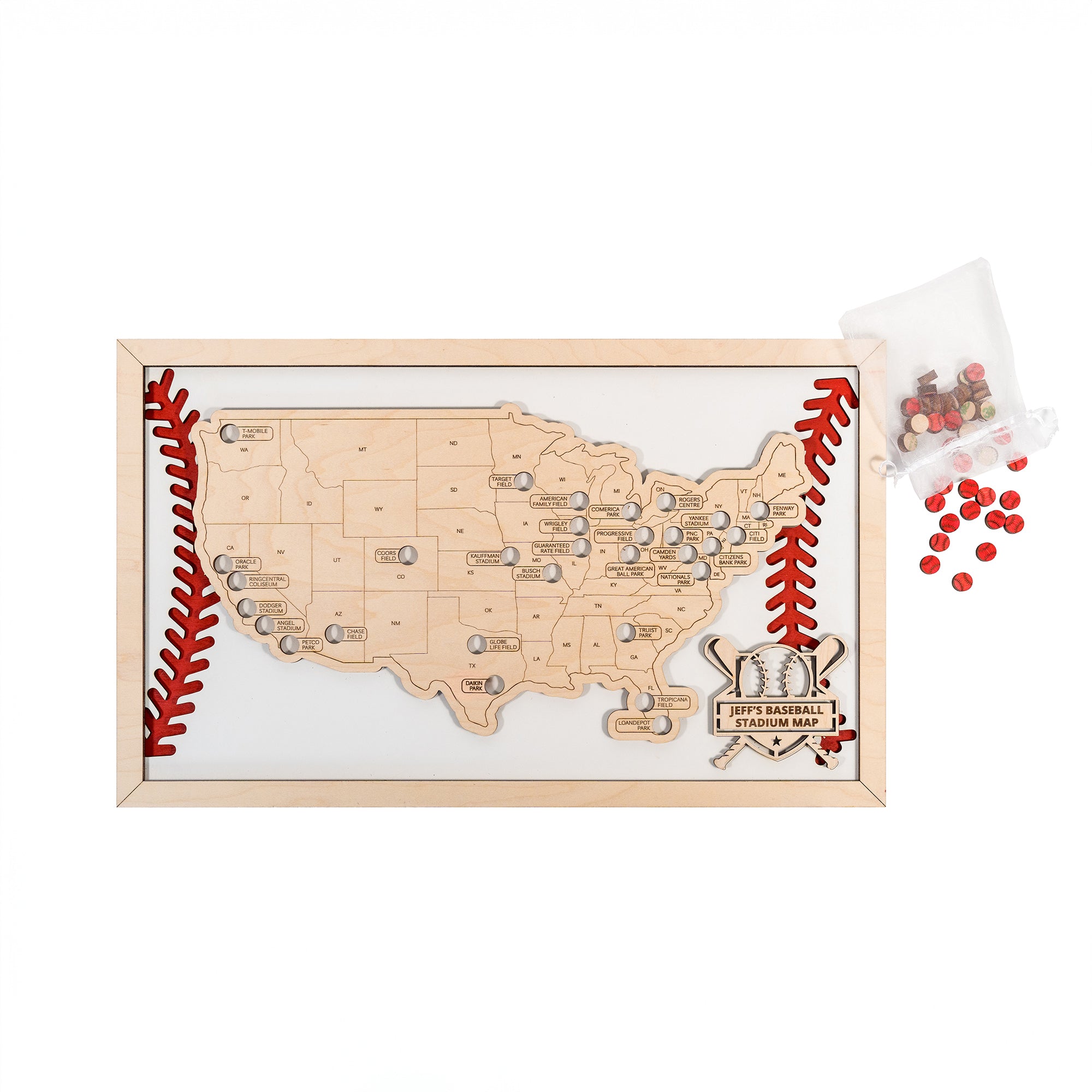 Baseball Stadium Travel Map – The Curious Bison