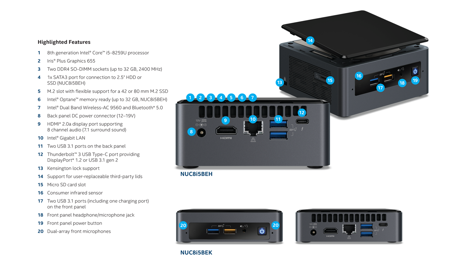 Order Intel NUC NUC8i5BEK Mini PCs | The Book PC