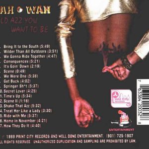 Wild Azz You Wanna Be by Wah Wah (CD 1999 Print City Records) in