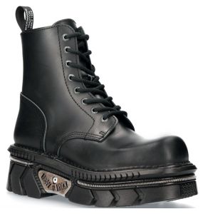 Black New Rock Newmili Ankle Boots M.MILI084N-S3 • The Dark Store™