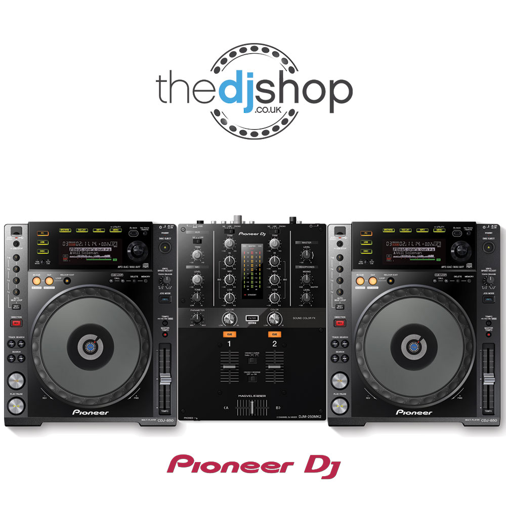 Pioneer CDJ-850K and DJM-250MK2 DJ Package