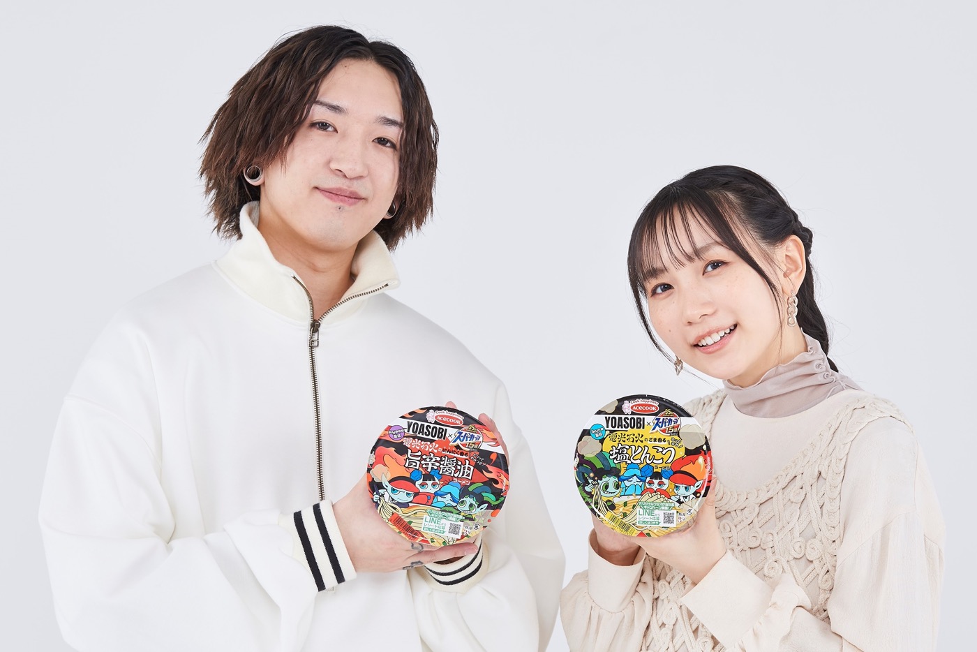 YOASOBIによるYOASOBIのためのカップめんが完成！ WEBムービーで開発の