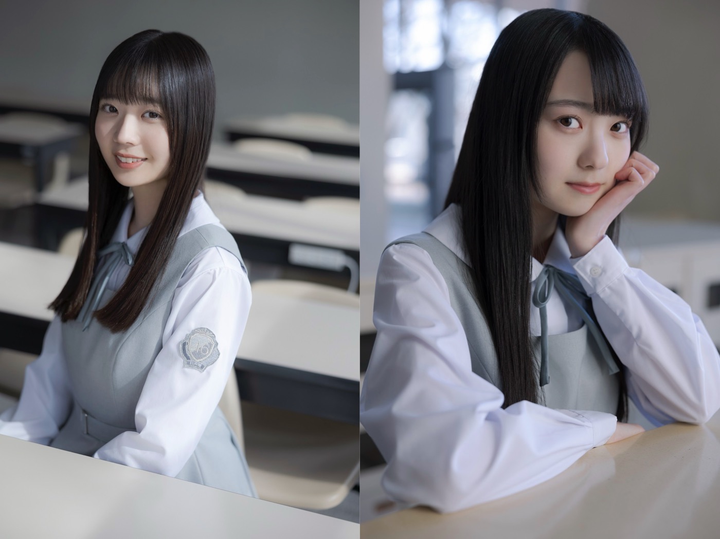 日向坂46五期生・坂井新奈＆佐藤優羽、撮り下ろし写真＆手書き