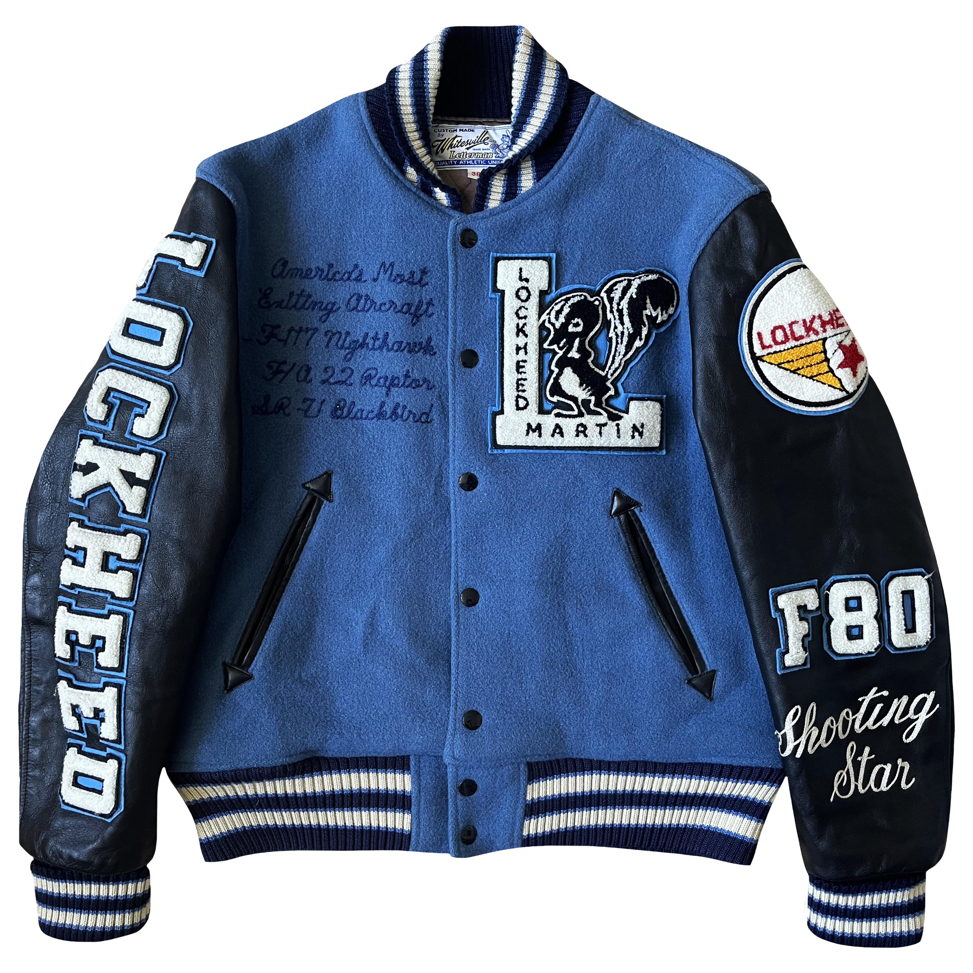 Whitesville Lockheed Martin Varsity Jacket - M – The Holy Grail