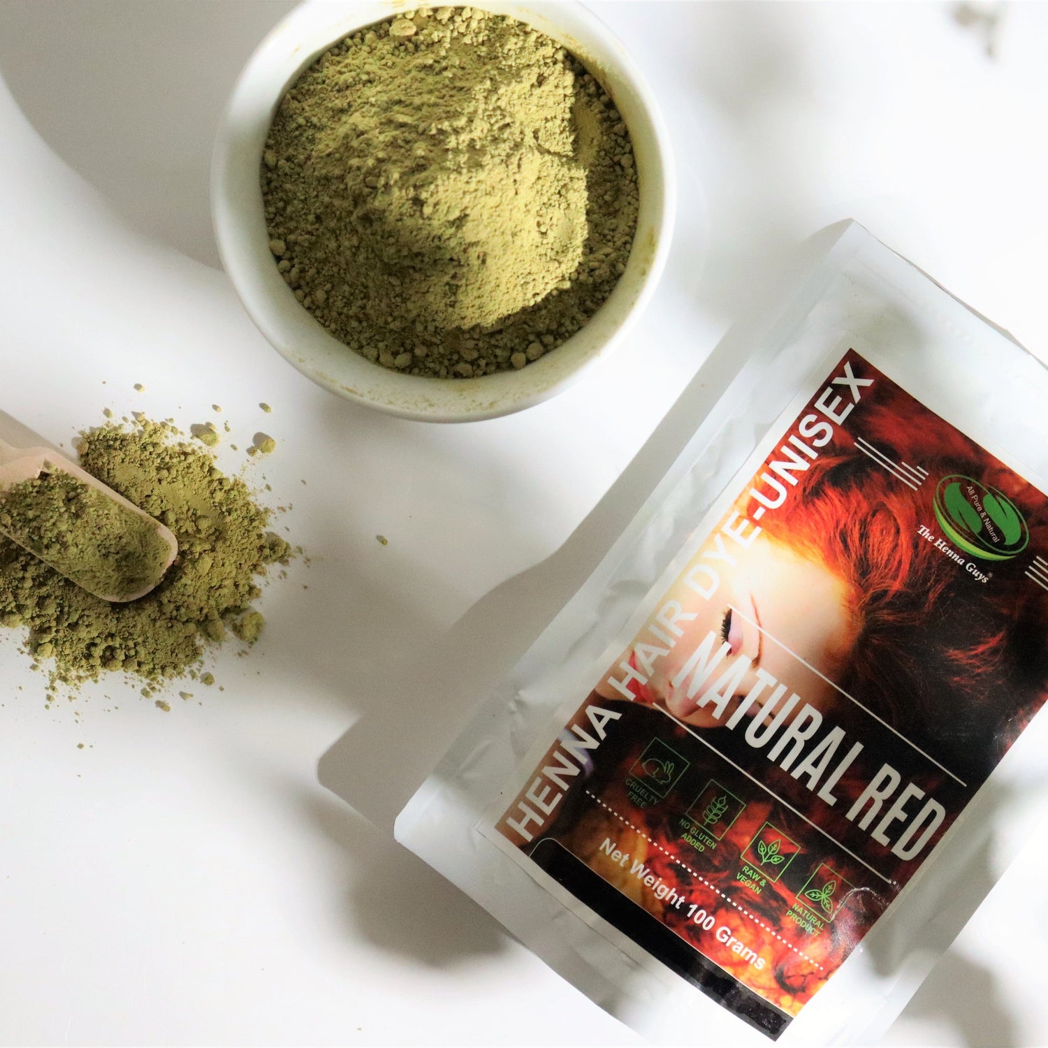 Natural Red Henna Hair Dye | The Henna Guys® | Plant-Based Hair Color