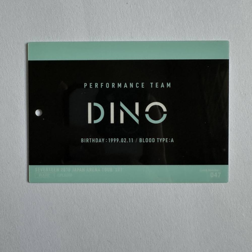SEVENTEEN 2018 JAPAN ARENA TOUR 'SVT' TRADING CARD SET - DINO