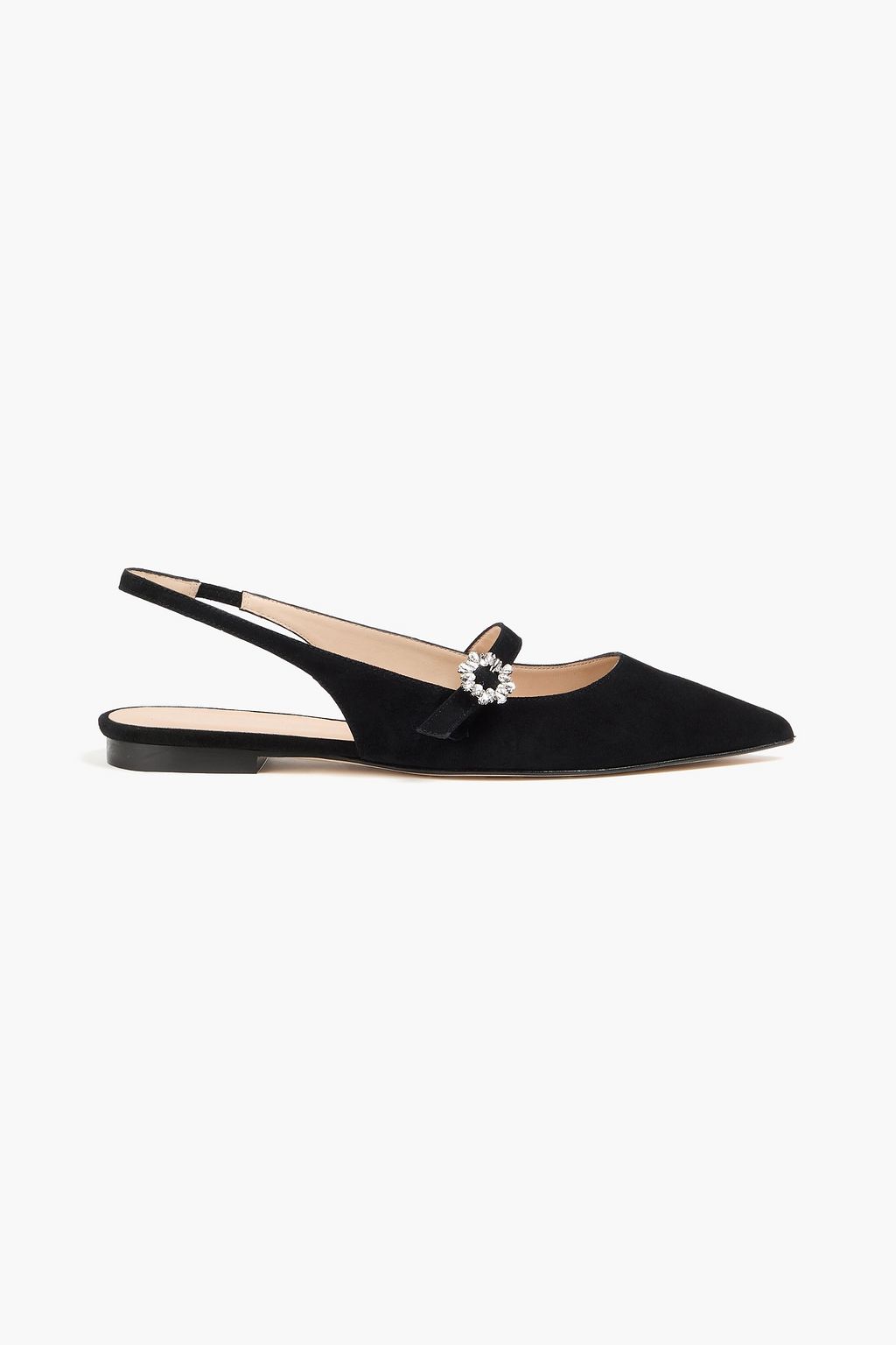 STUART WEITZMAN Aura suede slingback Mary Jane flats | THE OUTNET
