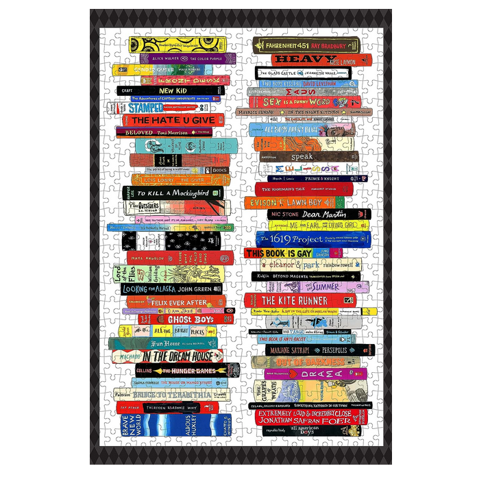 Bibliophile Banned Books 500-Piece Jigsaw Puzzle – The Literary