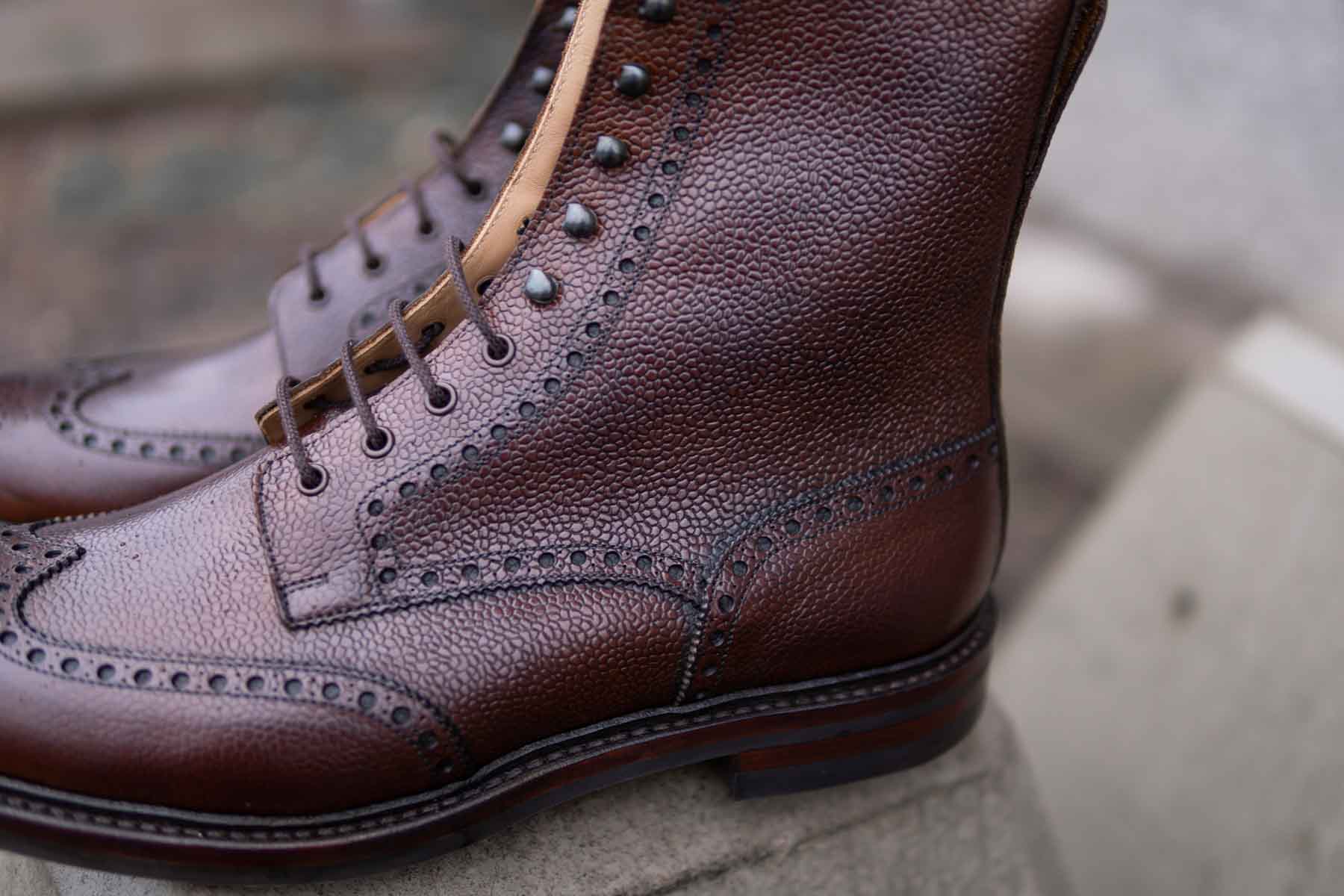 Crockett & Jones Islay In Dark Brown Scotch Grain | The Noble Shoe