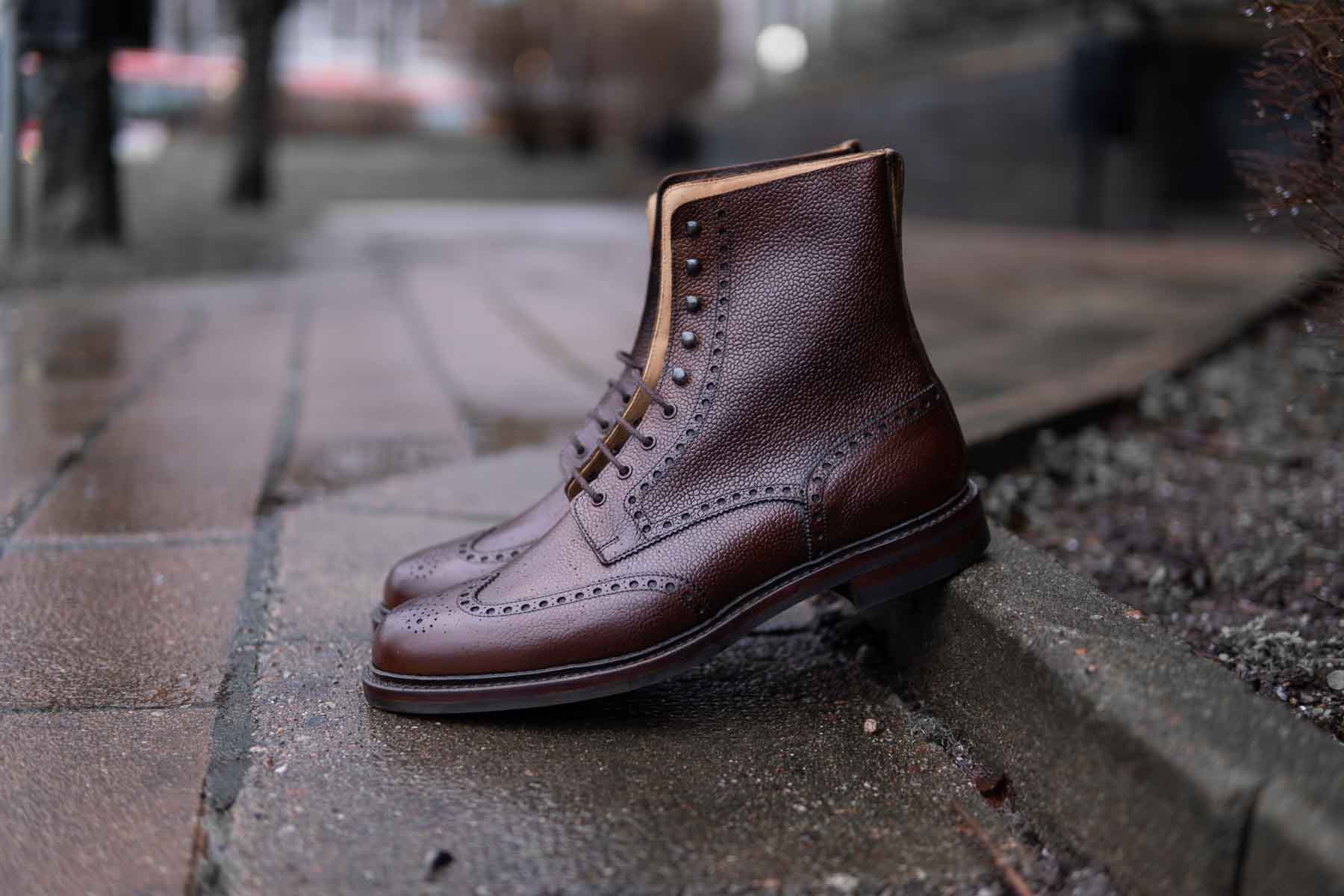 Crockett & Jones Islay In Dark Brown Scotch Grain | The Noble Shoe