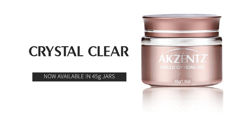Akzentz Options Soak-Off Gel - Crystal Clear 45g – The Nail Hub