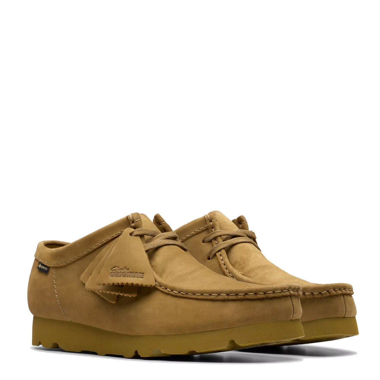 Clarks Originals Wallabee GTX Shoe Oakmoss Nubuck | The Sporting Lodge