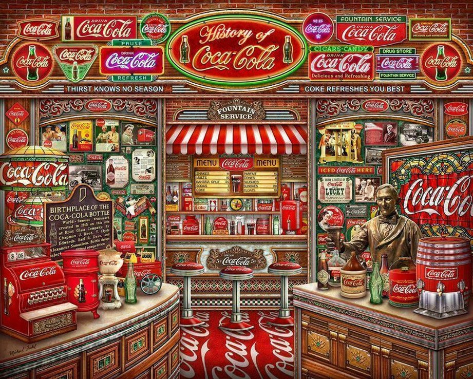 Coca-Cola History 1000 Piece Puzzle by Springbok Nostalgic Retro