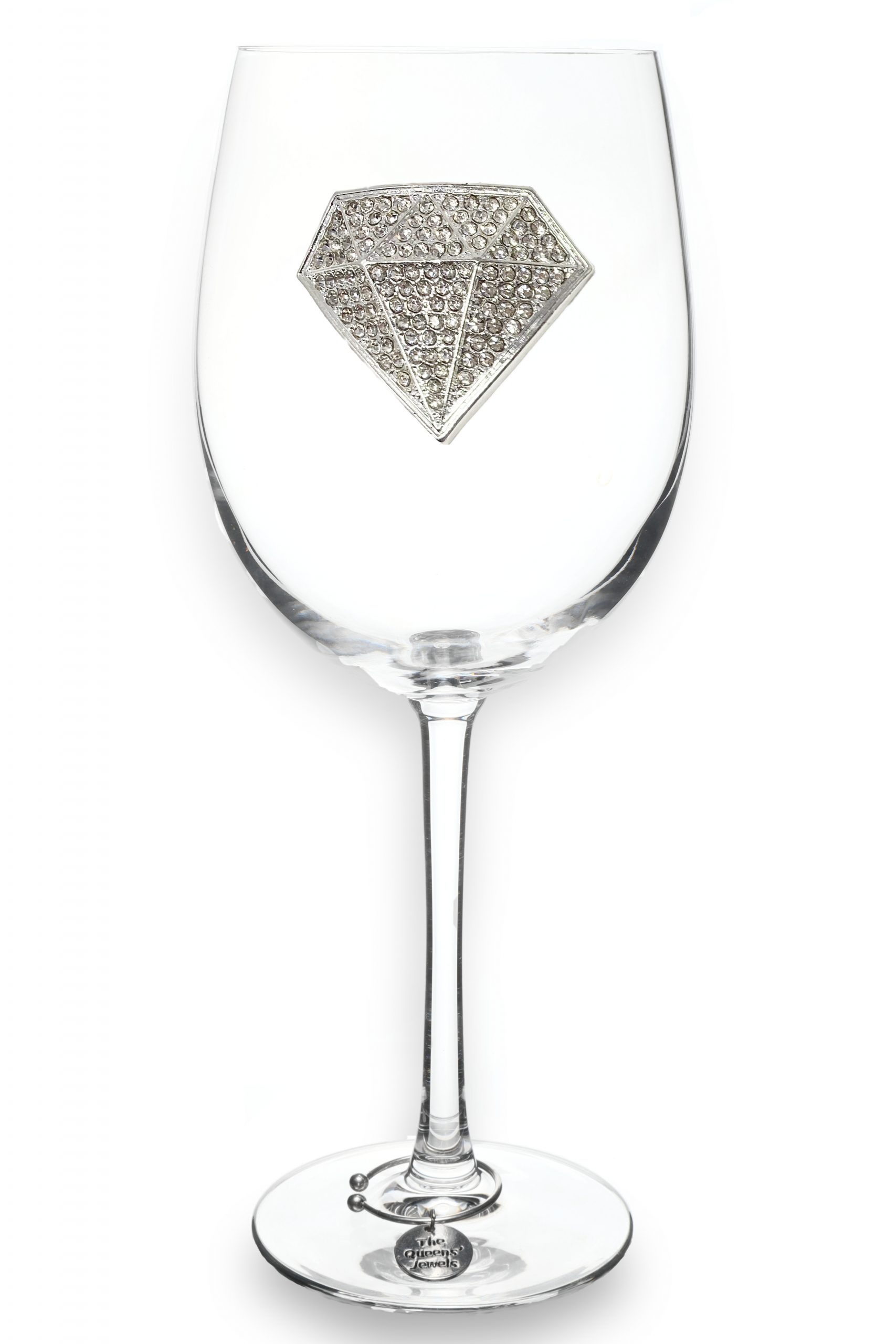 The Queens' Jewels Diamond Jeweled Glassware | Wine Glasses
