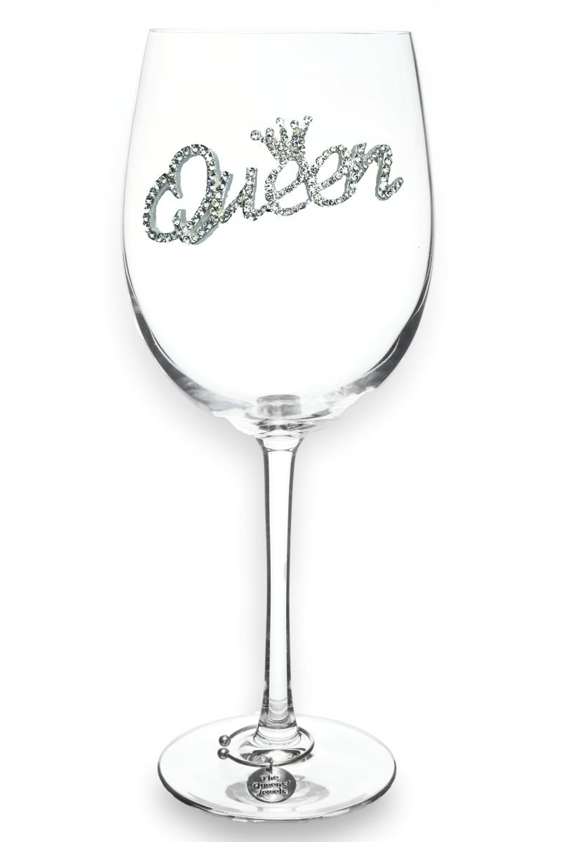 The Queens' Jewels Diamond Jeweled Glassware | Wine Glasses