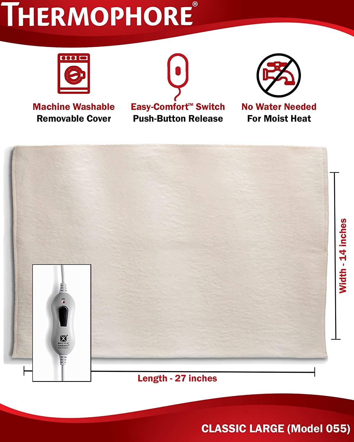 Thermophore Moist Heating Pad – Large 14