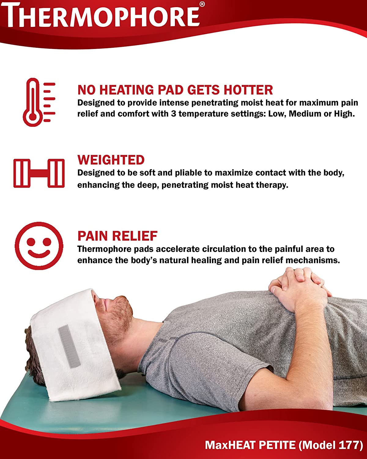 Thermophore MaxHEAT Moist Heat Pack (Model 177) Petite (4 x 17)