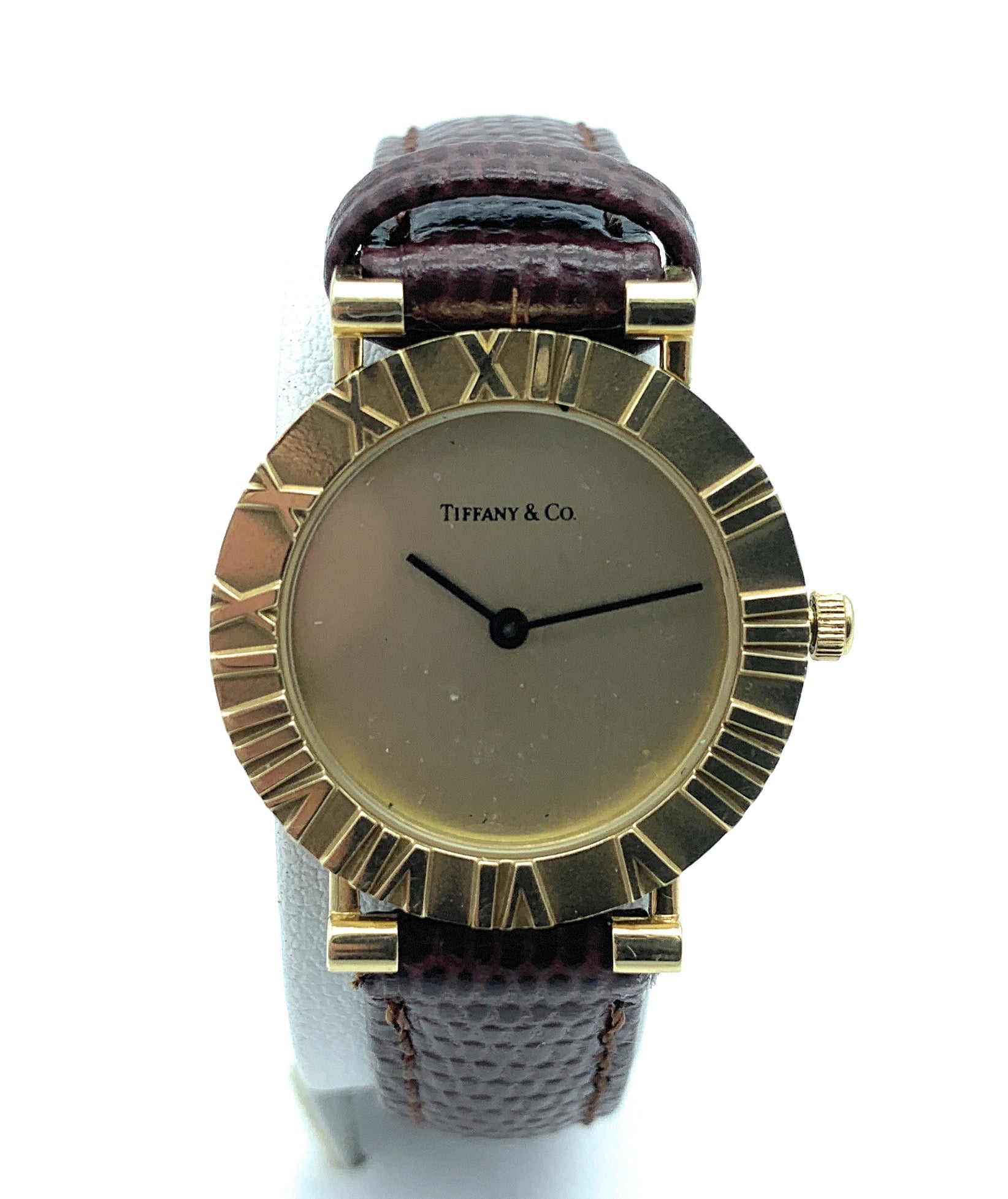 Vintage 18K Yellow Gold Tiffany & Co. Atlas 23mm Ladies Watch