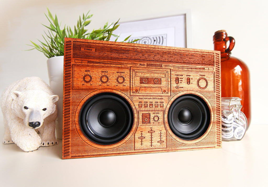 The Original - Wooden Boombox Old School Retro – The Wooden Boombox