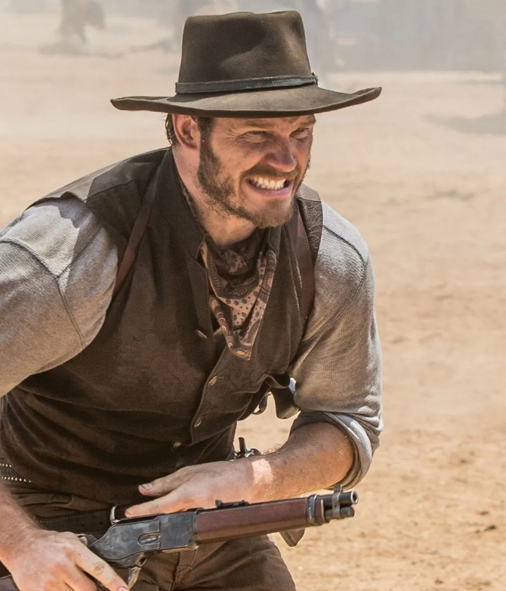 Chris Pratt The Magnificent Seven Josh Faraday Leather Vest