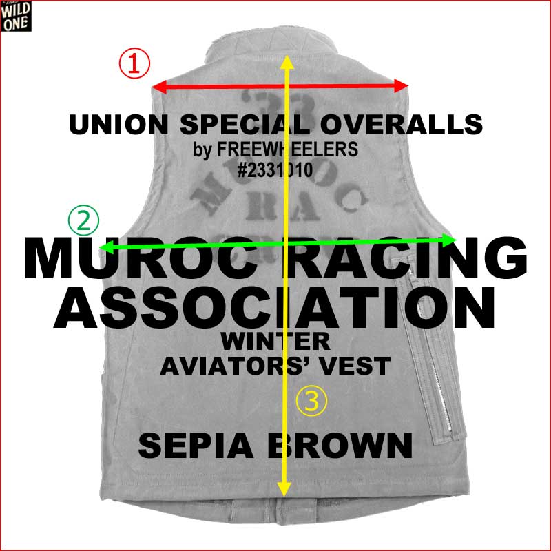 フリーホイーラーズ 【MRA ウインターアビエーターズベスト＜セピア