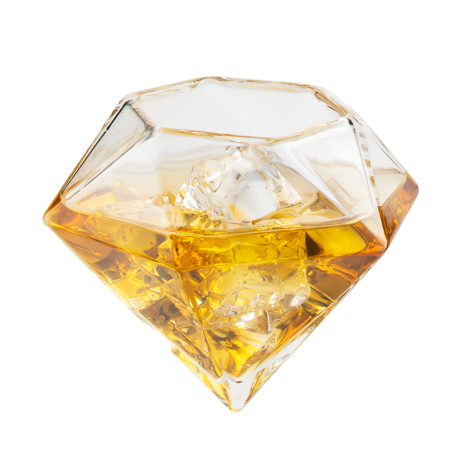 Set of 4 Diamond Whiskey & Wine Glasses 10oz - Wine, Whiskey