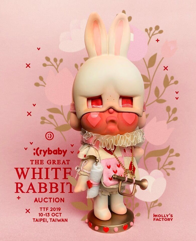 THE GREAT WHITE RABBIT Crybaby by Molly's Factory x Finding