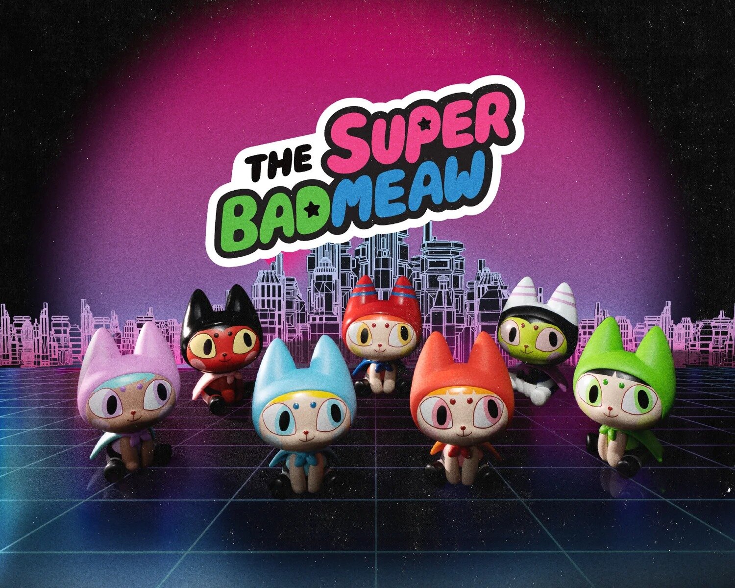 SUPER BADMEAW Blind Box Series by Mueanfun Sapanake x Unbox